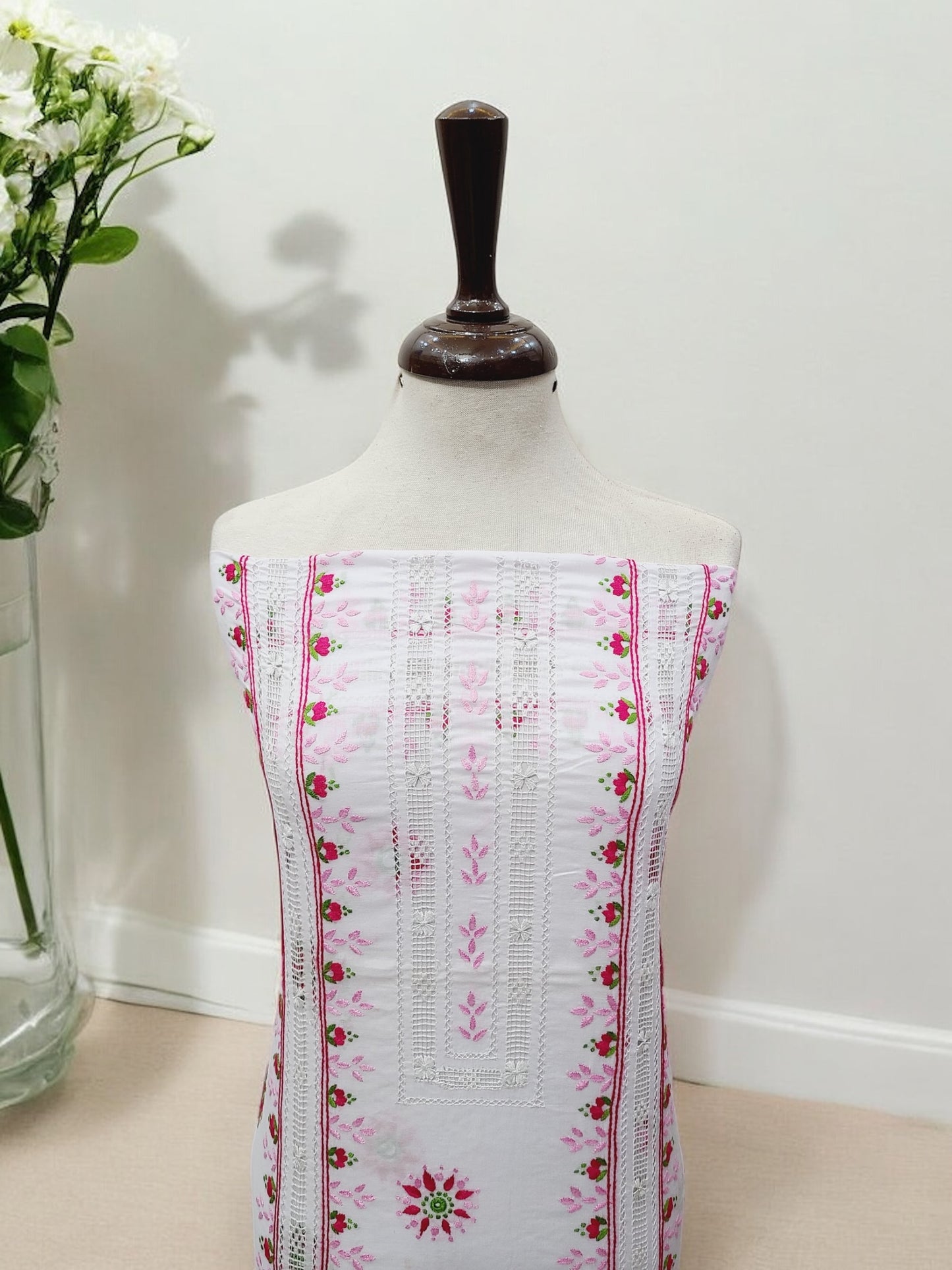 French knots Tarkashi pure lawn shirt 05